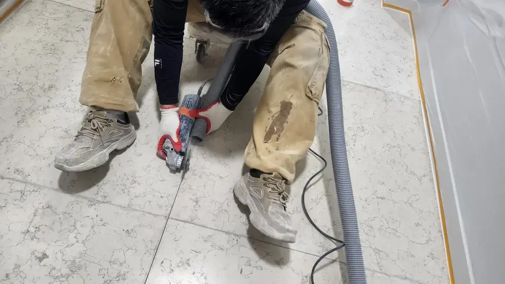 인천 식탁대리석연마 마감 디테일