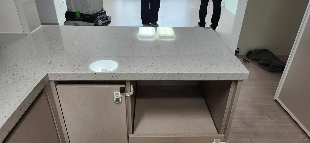 강남 식탁대리석연마 마감 디테일